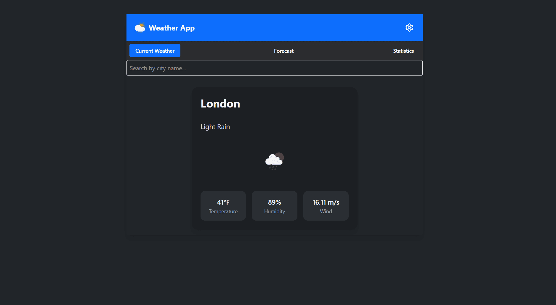 Weather Forecast Dashboard